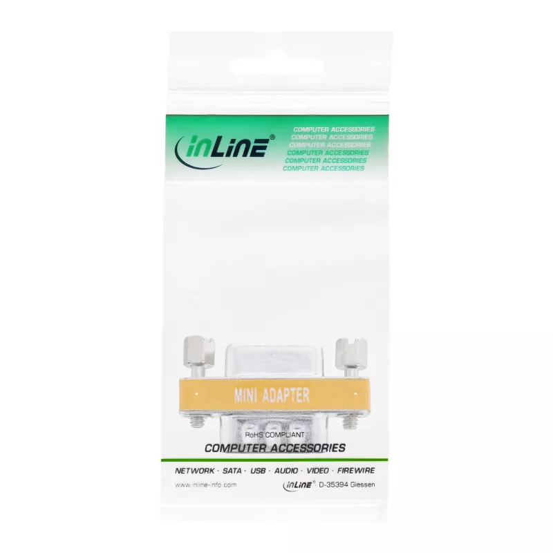 InLine Null Modem adapteris DB9 kaištis moteriškas / vyriškas