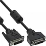 InLine DVI-D kabelis 24+1 M/F, Dual Link, 2 ferito žiedai, 5 m