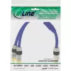InLine RCA Y-Cable Premium 1x RCA lizdas / 2x RCA kištukai, auksu dengti, 0,25 m