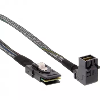 InLine Mini SAS HD kabelis SFF-8643 kampuotas į SFF-8087 su šoniniu ryšiu 1 m