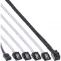 InLine Mini SAS HD kabelis SFF-8643 į 4x SATA + Sideband 1m