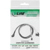 InLine Mini SAS HD kabelis SFF-8643 kampuotas į 4x SATA + šoninis ryšys 0,5 m