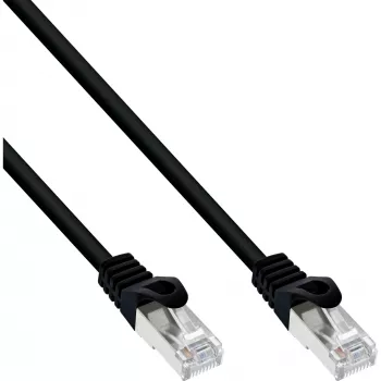 InLine Patch Laidas SF/UTP Cat.5e juodas 0,5 m