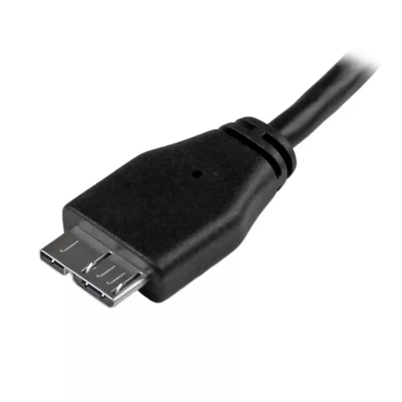 StarTech.com plonas Micro USB 3.0 laidas - vyriškas/vyriškas - 15 cm, USB A, Micro-USB B, USB 3.2 Gen 1, juodas