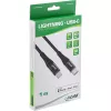 InLine USB-C – Lightning laidas, iPad, iPhone, iPod, juodas/aliuminis, 1 m, MFi