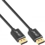 InLine DisplayPort 1.4 kabelis Slim, 8K4K, juodas, auksuoti kontaktai, 0,5 m