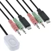 InLine KVM jungiklis, 2 prievadai, USB-C į DisplayPort 1.2, 4K, garsas, integruotas kabelis