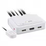 InLine 62614I KVM jungiklis, 2 prievadai, USB-C + HDMI į HDMI, 4K, su garsu, integruotas kabelis