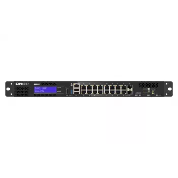 QNAP QGD-1600 valdomas Gigabit Ethernet (10/100/1000) jungiklis 1U juodas, pilkas