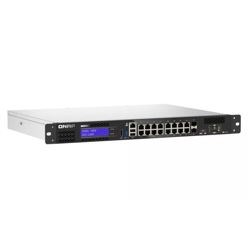 QNAP QGD-1600 valdomas Gigabit Ethernet (10/100/1000) jungiklis 1U juodas, pilkas