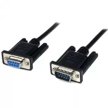StarTech.com 1 m juodas DB9 RS232 nuoseklusis nulinio modemo kabelis F/M