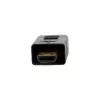 InLine High Speed HDMI laidas su Ethernet, AM/DM, itin plonas, juodas/auksinis, 0,3 m