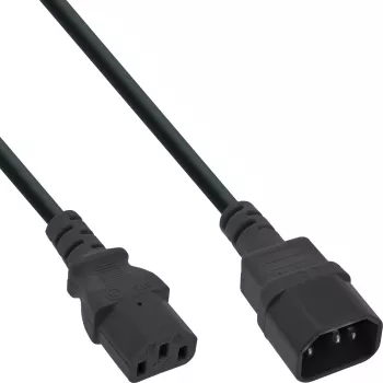 InLine C13/C14 ilginimo laidas šaltam įrenginiui, juodas, 0,3 m