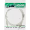 InLine USB 2.0 laidas USB A (vyriškas) / USB B (vyriškas), skaidrus, su ferito šerdimi, 0,3 m