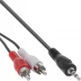Audio kabelis 2x RCA vyriškas / 3,5 mm stereo vyriškas 3 m InLine 89939L