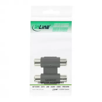 Garso adapteris 2x RCA lizdas / lizdas InLine 99318