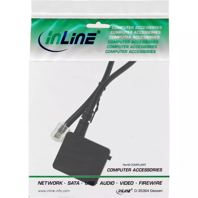 InLine TAE adapteris kabelis RJ11 6P4C kištukas į TAE-F lizdą 0,2 m