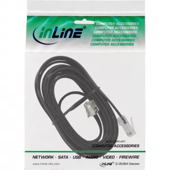 InLine modulinis kabelis RJ45 8P6C – RJ12 6P6C vyriškas / vyriškas 3 m