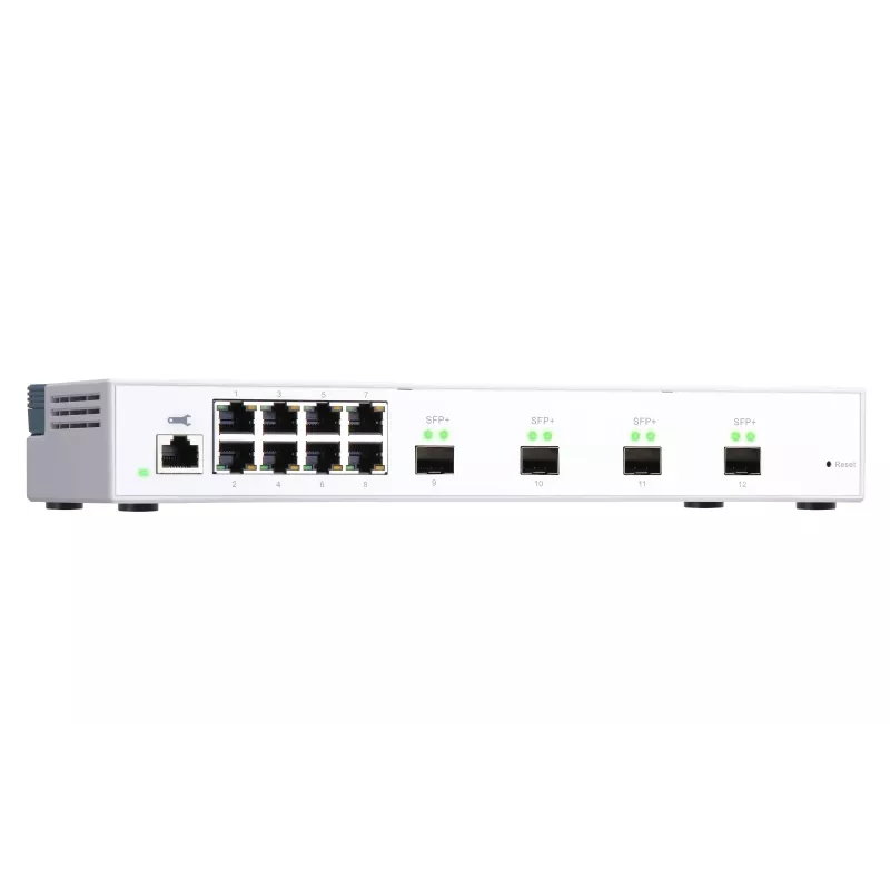 QNAP QSW-M408S tinklo jungiklis valdomas L2 Gigabit Ethernet (10/100/1000) Baltas
