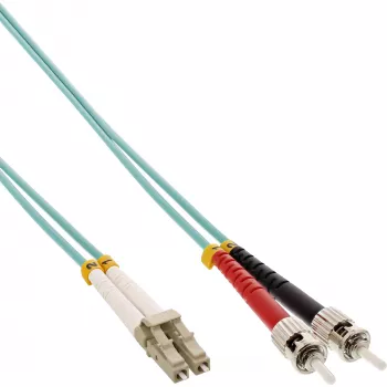 InLine Fiber Optic Duplex Cable LC/ST 50/125µm OM3 10m