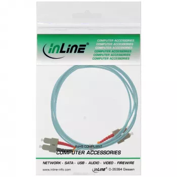 InLine Fiber Optinis Dupleksinis Laidas SC/SC 83510O 10m OM3 50/125µm
