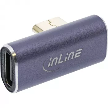 InLine USB4 adapteris, USB-C vyriškas/moteriškas vertikalus dešinysis/kairysis kampinis
