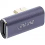 InLine USB4 adapteris, USB-C vyriškas/moteriškas vertikalus dešinysis/kairysis kampinis