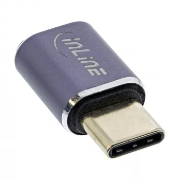 InLine USB4 adapteris USB-C kištukas/lizdas aliuminis pilkas 35900A