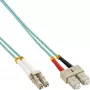 InLine Fiber Optinis Dipleksinis Laidas LC/SC 50/125µm OM3 3m