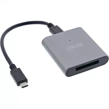 InLine kortelių skaitytuvas USB 3.2 USB-C arba USB-A, skirtas CFexpress Type B kortelėms