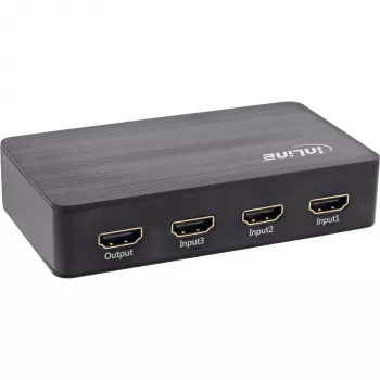 InLine HDMI jungiklis, 3 prievadai, 4K2K@60Hz, HDCP 2.2