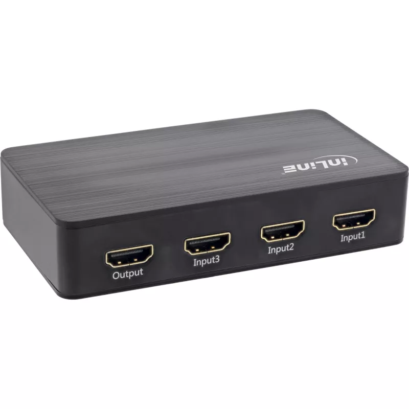 InLine HDMI jungiklis, 3 prievadai, 4K2K@60Hz, HDCP 2.2