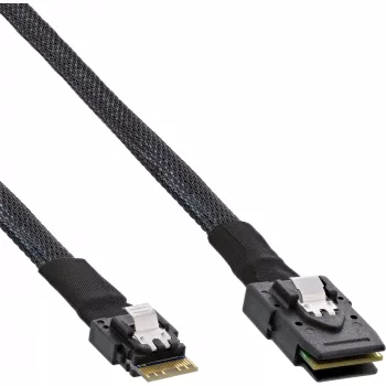 InLine plonas SAS kabelis, SFF-8654 į Mini SAS SFF-8087, 12Gb/s, 0,5 m