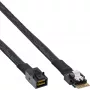InLine SAS kabelis, 24Gb/s, SFF-8654 (Slim SAS) į SFF-8643 (Mini SAS HD), 1m