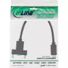 InLine USB 3.2 Gen.2 C kištukas / lizdas su flanšu, juoda, 0,20 m