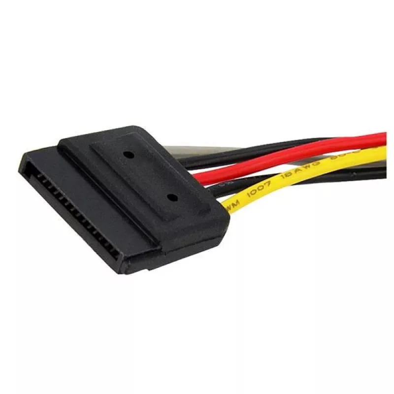 StarTech.com PYO2SATA SATA maitinimo Y šakotuvas-kabelis, iš 1 x SATA 15 kontaktų kištuko į 2 x SATA 15 kontaktų lizdus, 15 cm (6 col.)