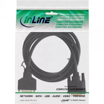 InLine DVI-D laidas Premium 24+1 vyriškas į moterišką Dual Link auksu dengtas 2m