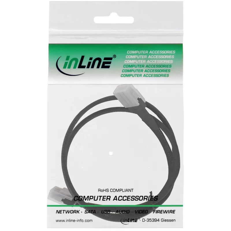 InLine SAS vidinis kabelis, Mini-SAS SFF-8087 į Mini-SAS SFF-8087, su šoniniu ryšiu, 1 m
