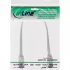 InLine 75812W plokščiasis patch laidas, U/FTP, 8.1 kat., TPE be halogenų, baltas, 0,25 m