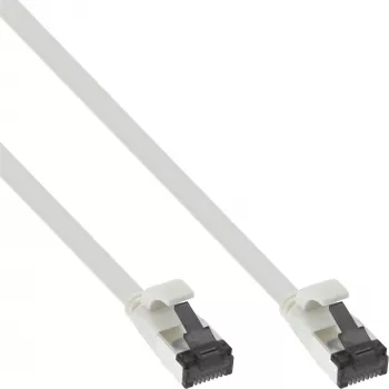 InLine Patch laidas plokščias, U/FTP, Cat.8.1, TPE halogen-free, baltas, 1,5 m