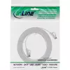 InLine Patch laidas plokščias, U/FTP, Cat.8.1, TPE halogen-free, baltas, 1,5 m