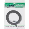 InLine plokščias jungiamasis kabelis, U/FTP, Cat.6A, TPE halogen-free, juodas, 1 m