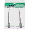 InLine Patch kabelis plokščias, U/FTP, Cat.8.1, TPE halogen-free, pilkas, 0,25 m