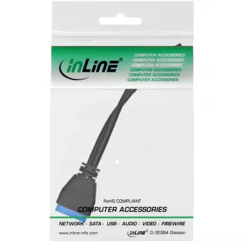 InLine USB 2.0 į 3.0 vidinis USB jungties laidas 33449I