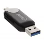 InLine USB3.0 Dual Cardreader, USB A ir Micro-USB 2.0, skirtas SDXC ir microSDXC