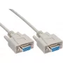 Serijinis null-modem kabelis InLine B-12224, 9 kontaktų moteriškas į moterišką, 3 m