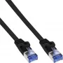 Plokščiasis patch laidas InLine Cat.6A U/FTP, RJ-45–RJ-45, 1 m, juodas