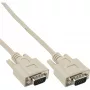 VGA kabelis 15 kontaktų HD vyriškas / vyriškas smėlio spalvos 1 m InLine 17712C
