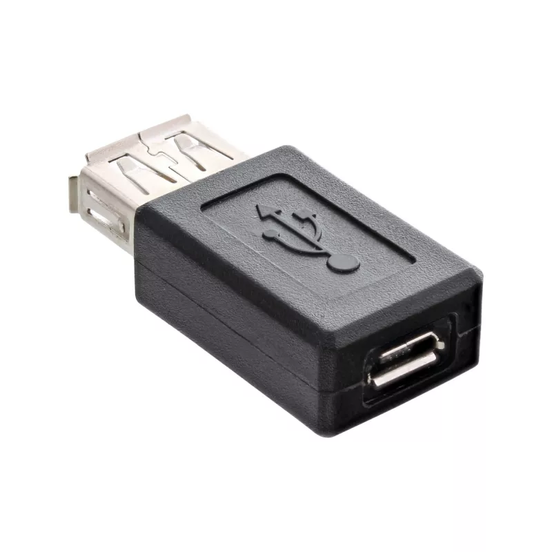 Micro-USB adapteris InLine 31613 USB A moteriškas į Micro-USB B moterišką