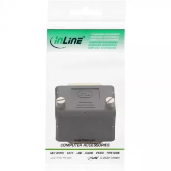InLine DVI-I adapter 90° kampu 24+5 kištukas / lizdas juodas